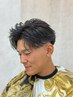 【好印象束感ショート】メンズカット+ツイストスパイラルパーマ ¥8900