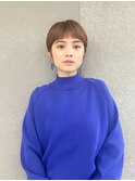 ハンサムショート/丸みショートボブ/20代30代40代50代/顔周り