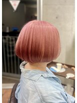 ヘアサロン ササヨシ(hair salon SASAYOSHI) 艶ピンクベージュの丸みボブ