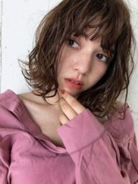 ガレージ バイ グリーン 原宿 表参道(Garage by green) 【loki 】ボブ×外ハネウェーブ