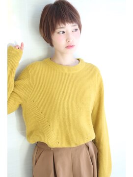 オーロ 宝塚店(ORO) ローライトアッシュブラウン大人かわいい小顔ワンサイドショート