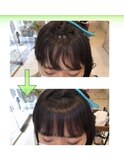 前髪縮毛矯正