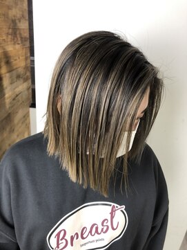 フォーク(FOLK) KASUMI 切りっぱなし×シルキーベージュ　　　　【FOLK 恵比寿】