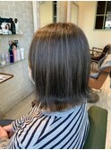 外はねミディアム&白髪ぼかし 30代/40代