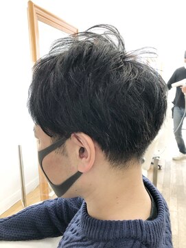 ヘッズ 本八幡店(HEADS) メンズショート マッシュ センターパート メンズパーマ