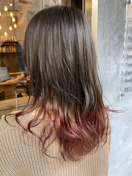 バジオットエイチ(BUZZIoT h) 【グラデーションカラー】グラデカラー×ボルドー