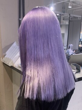 ペレ 渋谷(PELE) Y94_ パープルカラー ブリーチ2回～