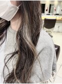 ロングインナーハイライトカラー