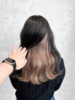 デミヘアー(Demi hair)&nbsp;インナーカラー×シアーベージュカラー