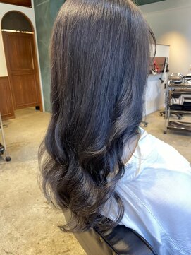 イオエ(ioe) 黒髪/ボブルフ/ネビージュ/小顔/ワンレン/髪質改善/グレージュ