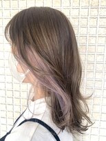 ヘアサロン アプリ(hair salon APPLI) インナーカラー☆　シルバーピンク　透明感オリーブベージュ