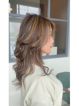 ヘッズ 高木瀬店(HEADS) 白髪ぼかしハイライト