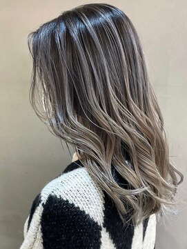 ロンドシエル 横浜(Lond ciel) ダブルカラー韓国顔周りハイトーン×ふんわりカール【横浜】