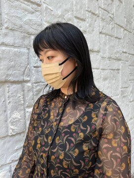 ラミ(L'ami) 透明感地毛風カラー/艶髮大人フェミニンミディアム