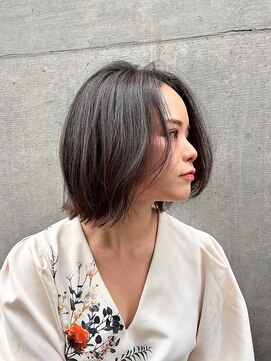 レスピア 銀座中央通り店(Respia) 骨格矯正カット ナチュラル外ハネボブ【銀座】30代40代50代