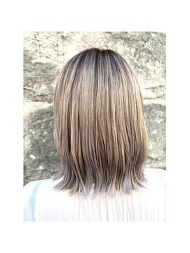 ヘアーラウンジ ハピル(Hair lounge Hapir) ハイトーンカラー/ミルクティーアッシュ/20代30代40代