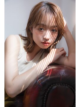 マイ ヘア デザイン 岡崎(MY hair design) ウルフ/マチルダボブ/ピンクベージュ/インナーグレージュ/岡崎