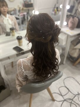 ラモ(RAMO) サイドお団子ハーフアップ