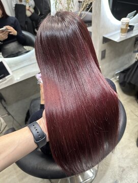 エトラ 渋谷店(etora) ボルドーピンク　艶感◎ ピンクバイオレット