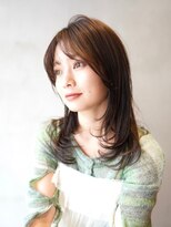 ニコ トウキョウ 渋谷(nico TOKYO)&nbsp;ミディアムレイヤー/韓国ヘア/レイヤーカット/顔周りレイヤー