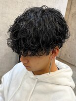 エルマーク 心斎橋(L-MARK)&nbsp;マッシュスパイラルパーマツイストスパイラル波巻きメンズ