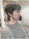 大人マッシュ×アッシュベージュ