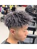 (三好/滝田指名)(初回限定クーポン)カット+ホワイトメッシュ＋パーマ