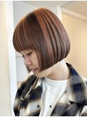 ダブルカラーハイトーンカラーケアブリーチインナーカラー