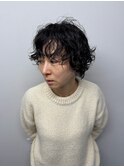 ショート×カーリーパーマ