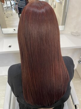 ユニック コウベ(unique KOBE) 髪質改善カラー×レッドブラウン