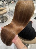 大人気！甘く透ける艶髪 ハニーベージュ