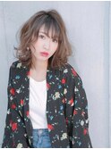 ■暖色系カラー♪くせ毛風ルーズヘアM.SLASHセンター南16-12