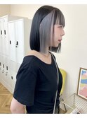 名古屋/栄【ばっさりカット×タッセルボブ】インナーカラー