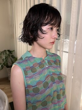 トリッカ 銀座(tricca) ボブ/ショートボブ/パーマ/顔周りレイヤー/ニュアンスパーマ