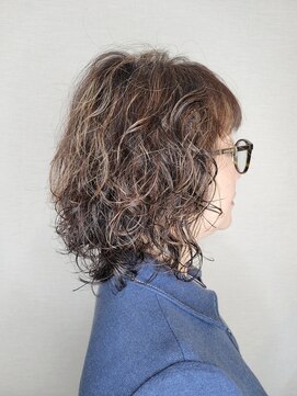 松本平太郎美容室 吉祥寺パートファイブ(PART5) 40代50代×ミディアムウェーブ×パーマ×イノアカラー×ht