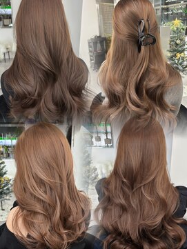 ブリーチなしダブルカラーで作るベージュ♪10代20代30代