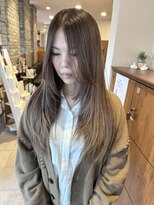 モードファクター デザイナーズサロン(mode Factor designer's salon)&nbsp;レイヤーロング×シアーグレージュ