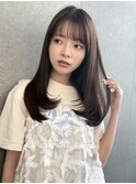 髪質改善ピンクベージュショート仙台レイヤー韓国前髪