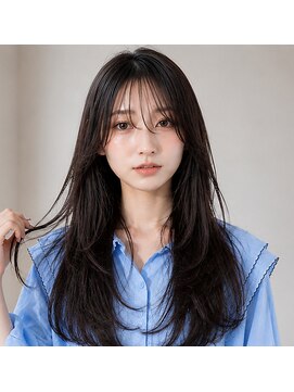 ビーアップヘアー(be:up hair) 艶髪ロングレイヤー×縮毛矯正