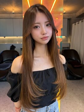 ロンドルーチェ 心斎橋(Lond luce) グレージュ×ハッシュカット［髪質改善/縮毛矯正/レイヤー］