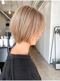 四ツ橋美容室★roots★ショートカット★ダブルカラー