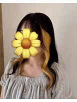 サロン(SALON)&nbsp;イヤリングカラー/イエローカラー/韓国風スタイル