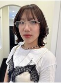 濡れ感×外ハネ◎こなれ大人ボブ