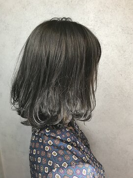 ヘアサロンエムフィス 池袋東口(HAIR SALON M Fe's) 外ハネボブ/アッシュブラウン/ネオウルフ/デザインカラー