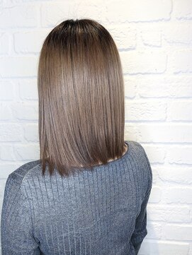 デイジー インデックスヘア 大島店(DAISY index hair) ”DAISY大島店” ボブルフ ピンクベージュ 髪質改善ストレート