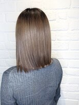 デイジー インデックスヘア 大島店(DAISY index hair) ”DAISY大島店” ボブルフ ピンクベージュ 髪質改善ストレート