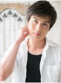 暖色系カラーで爽やか♪束感カットサイドパートショートH