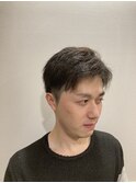 20代30代アップバングツーブロック爽やか刈り上げ
