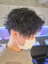 エリマ 調布(elima)&nbsp;かきあげツーブロック/ツイストスパイラル/無造作パーマ[調布]