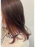 大人ピンクのインナーカラー